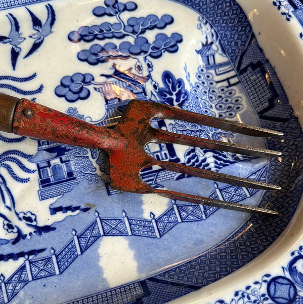 Garden Fork with Long Handle