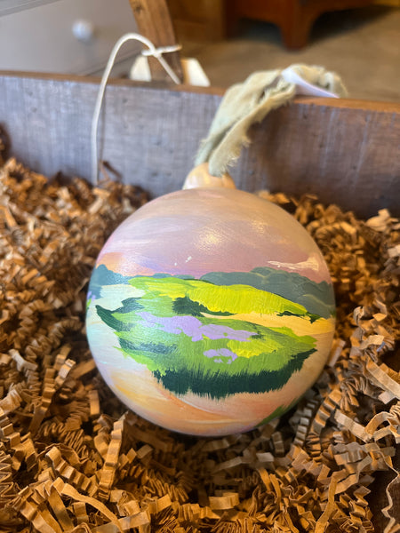 Hand Painted Marsh Ornaments, by Angela Hughes Zokan