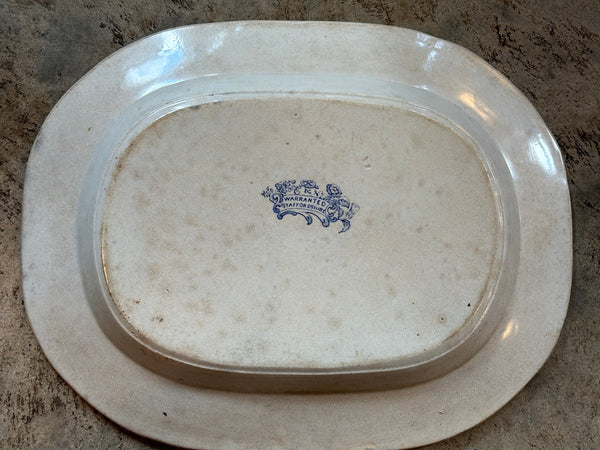 Staffordshire Blue Willow Platter