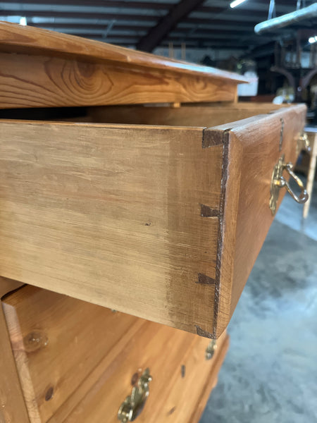 Pine Chest with Brass Pulls