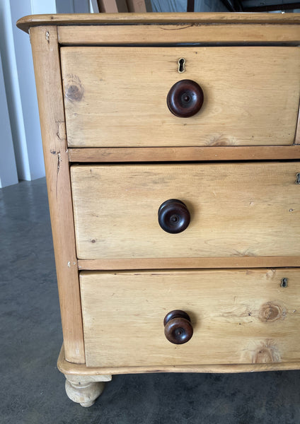 Pine Chest with Contrasting Pulls