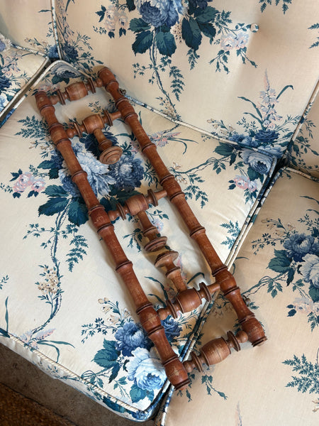French Faux Bamboo Folding Towel Rack