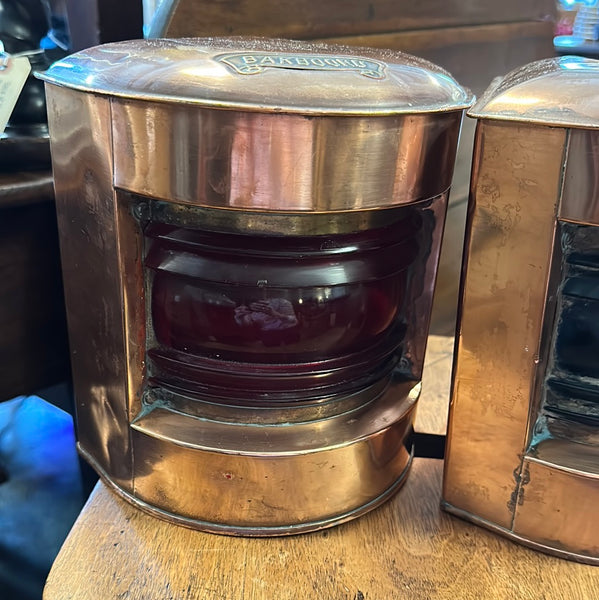 Pair of Copper Dutch Ship Lights