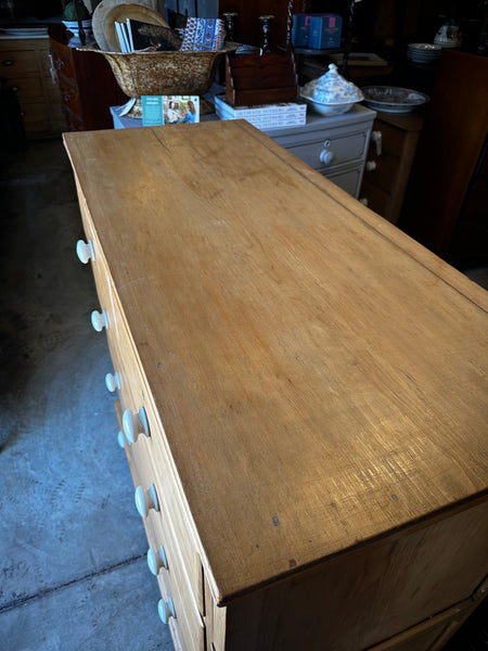 English Pine Paneled Chest