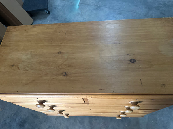 Pine Chest with Wood Pulls