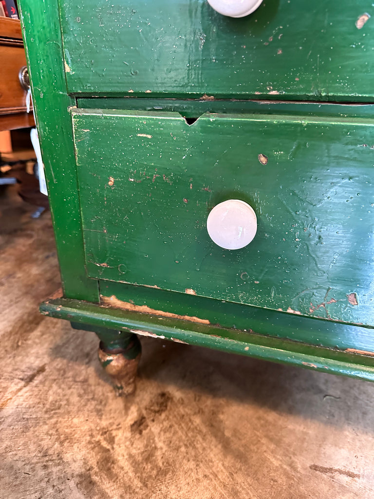 green emerald velvet dress Green Chest of Drawers, Original Paint – McIntosh Cottage Antiques