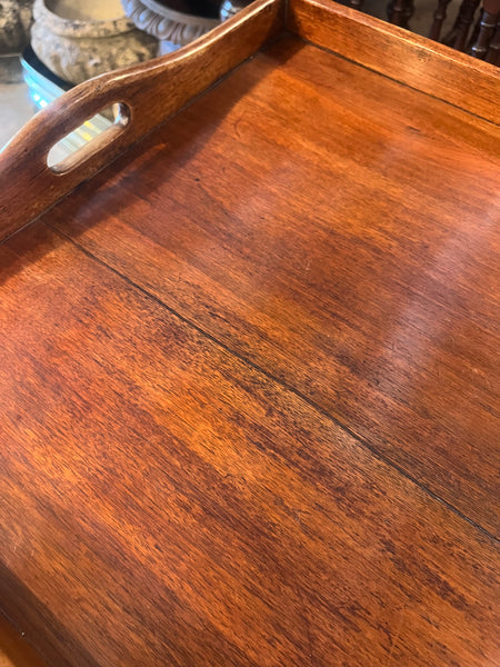 Faux Bamboo Butler's Tray on Stand