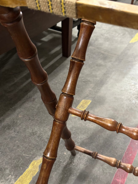 Faux Bamboo Butler's Tray on Stand