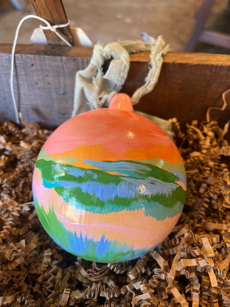 Hand Painted Marsh Ornaments, by Angela Hughes Zokan