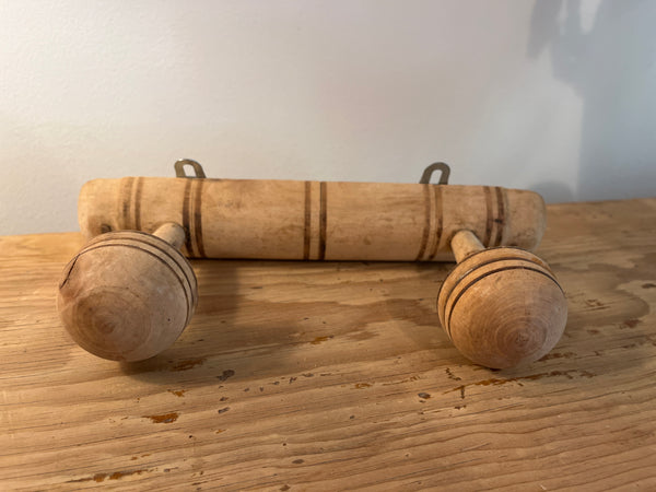 French Faux Bamboo Coat Hooks, 2 Hooks