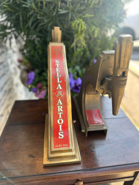 Pair of Stella Artois Beer Taps from a Pub, England