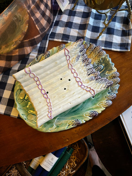 French Asparagus Platter and Cradle