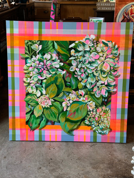 "Plaid Hydrangea", by Angela Hughes Zokan