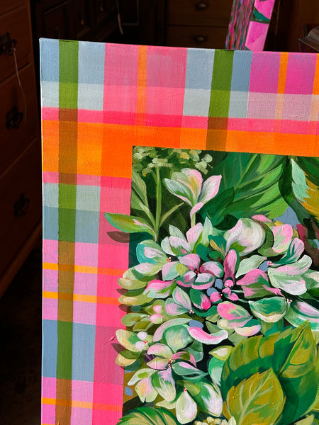 "Plaid Hydrangea", by Angela Hughes Zokan