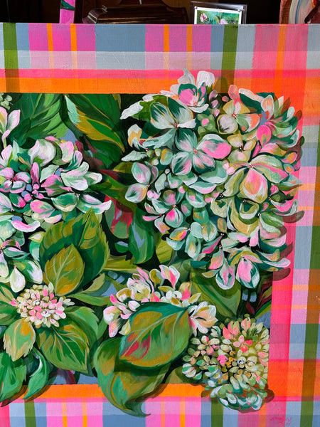 "Plaid Hydrangea", by Angela Hughes Zokan