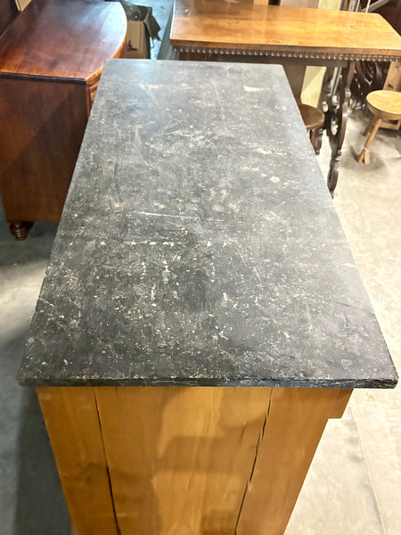 French Cherry Marble Topped Commode