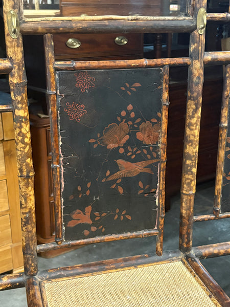 Bamboo Hall Tree with Original Lacquer
