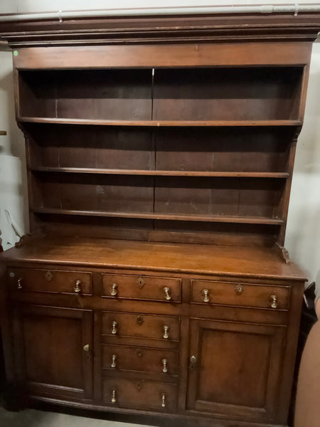 Antique Oak Anglesey Dresser with Rack