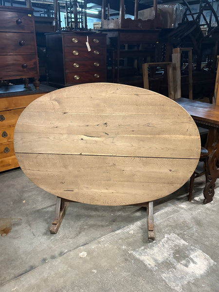 French Bleached Oak Vendange Table