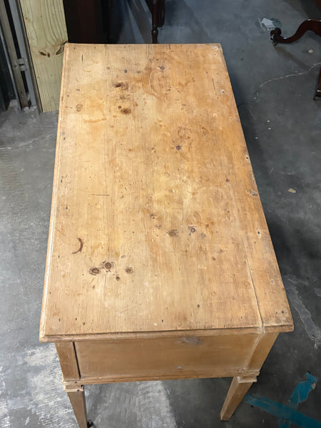 Fabulous Pine Desk with Brass Pulls
