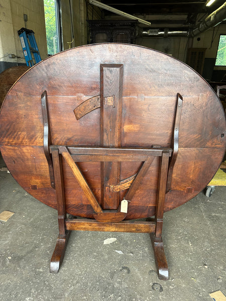 French Walnut and Oak Vendange Table
