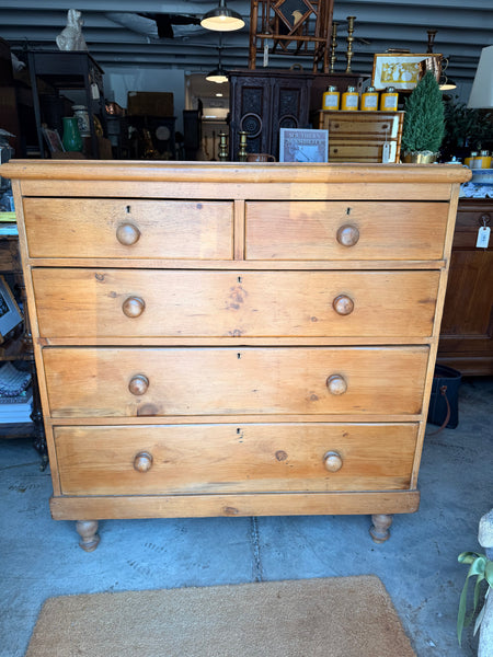 English Pine Chest, 2-over 3