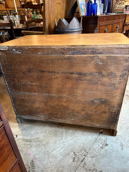 English Pine Chest with Pot Knobs