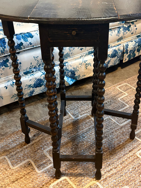 Ebonized Bobbin Gateleg Table
