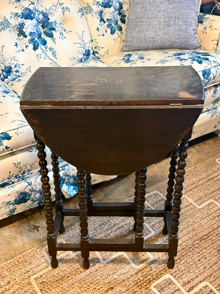 Ebonized Bobbin Gateleg Table