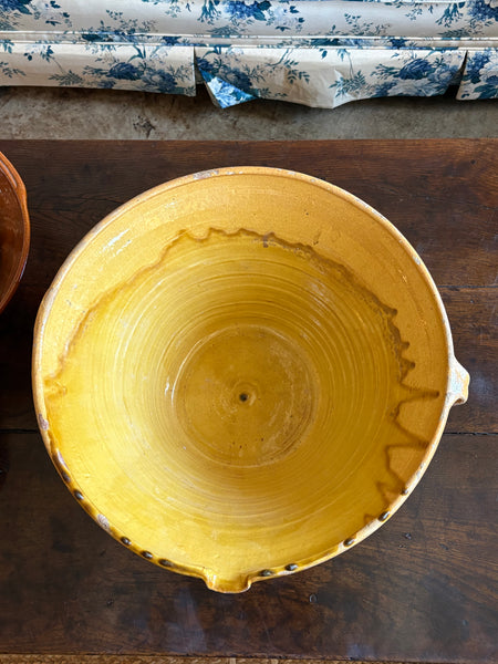 French Crock, Lemon Yellow Glaze