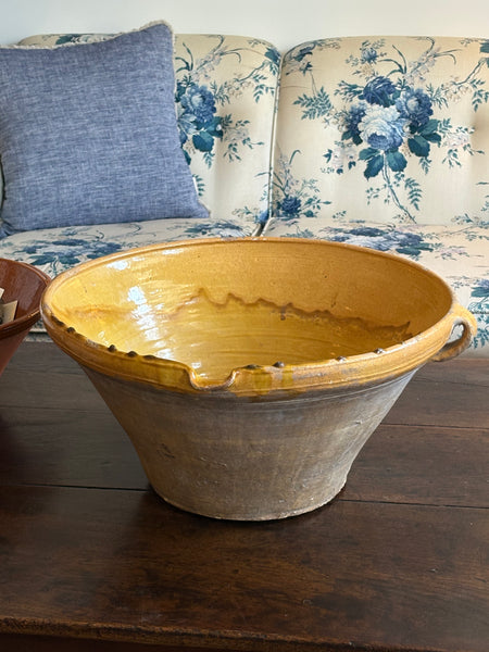 French Crock, Lemon Yellow Glaze