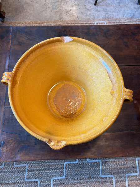 French Crock, Mustard Yellow Glaze