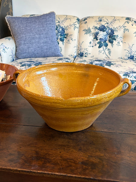 French Crock, Mustard Yellow Glaze