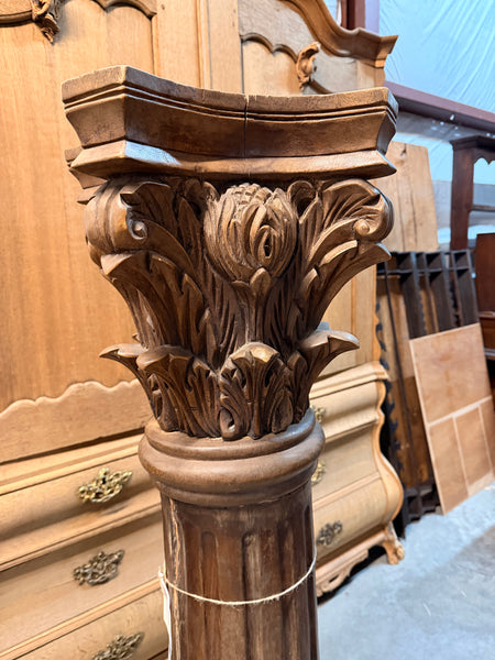 Carved Wooden Pedestal