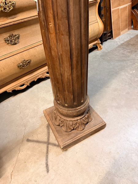 Carved Wooden Pedestal