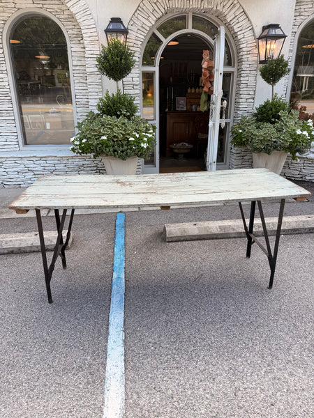 Blue Grey Painted Campaign Table