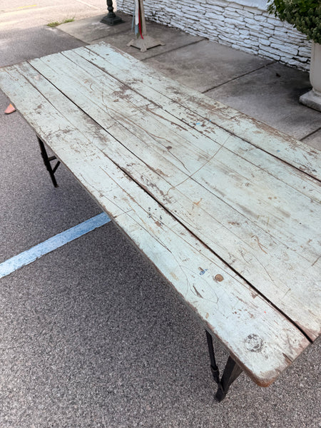 Blue Grey Painted Campaign Table