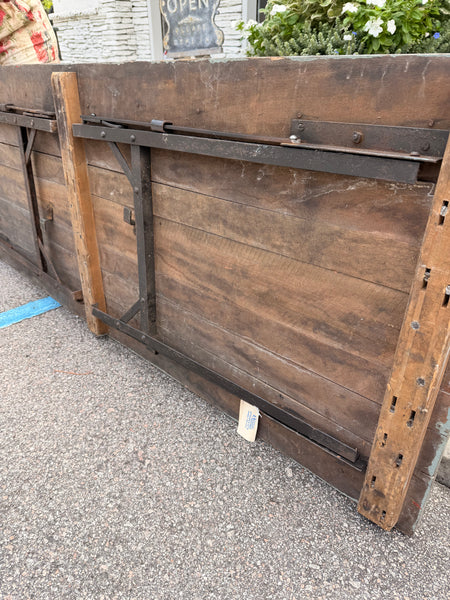 Blue Grey Painted Campaign Table