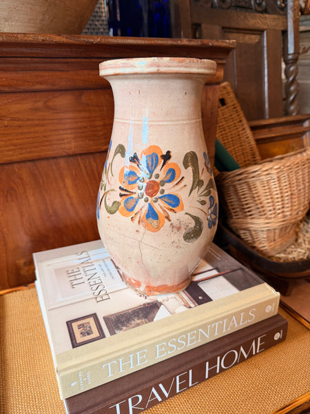 Pyrenees Jug, Blush Pink/Grey with Floral Detail