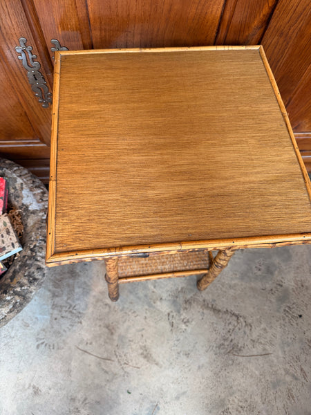 Bamboo Table with Wood Top
