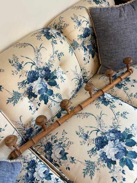 French Faux Bamboo Coat Hooks, 6 Hooks