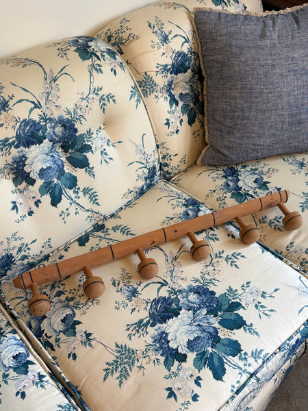 French Faux Bamboo Coat Hooks, 6 Hooks