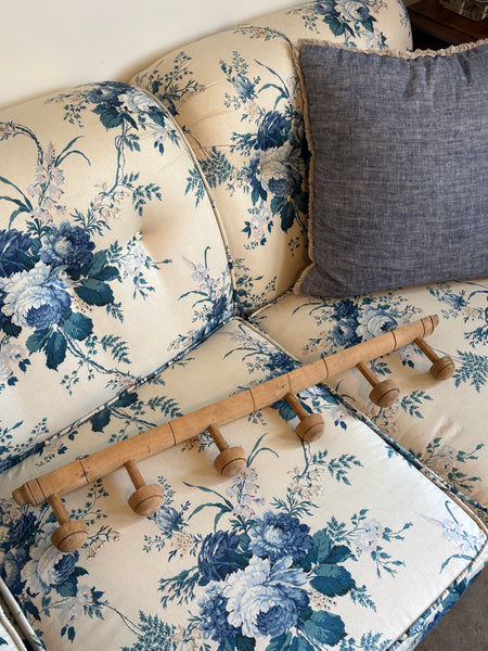French Faux Bamboo Coat Hooks, 6 Hooks