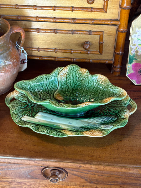Majolica Asparagus Sauce Server