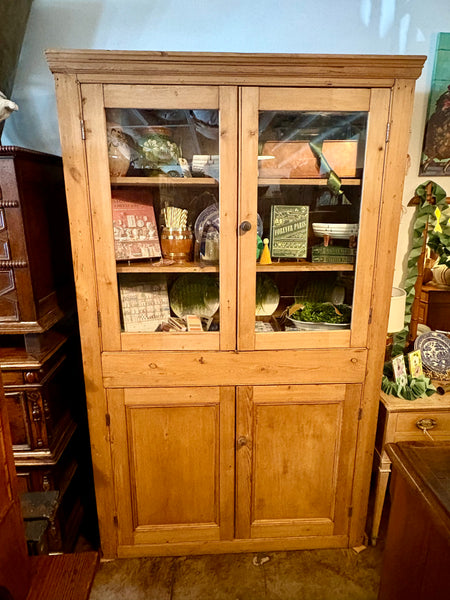 Pine Glazed Cupboard