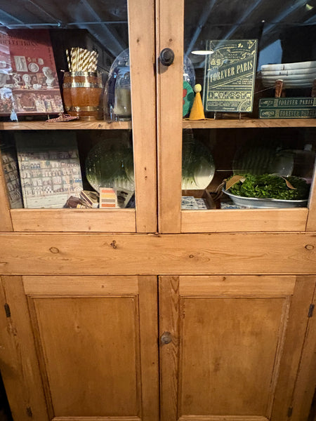 Pine Glazed Cupboard
