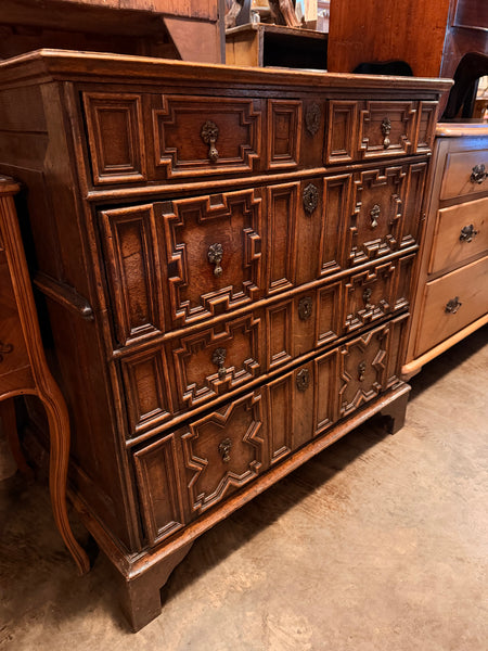 17th Century Moulded Front Oak Chest