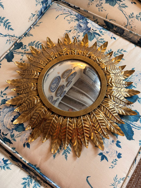 Metal Frame Starburst Mirror