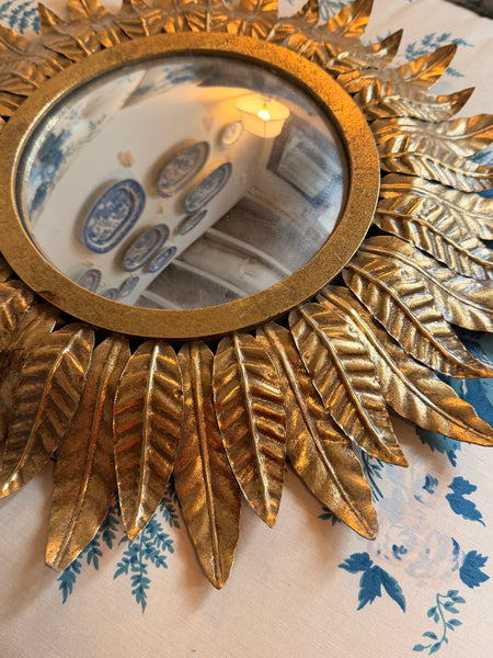 Metal Frame Starburst Mirror