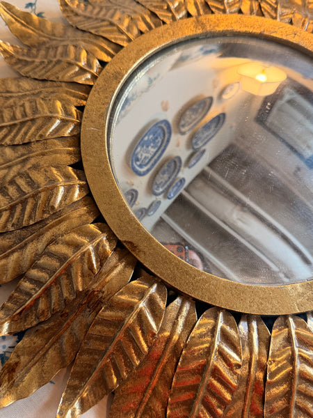 Metal Frame Starburst Mirror